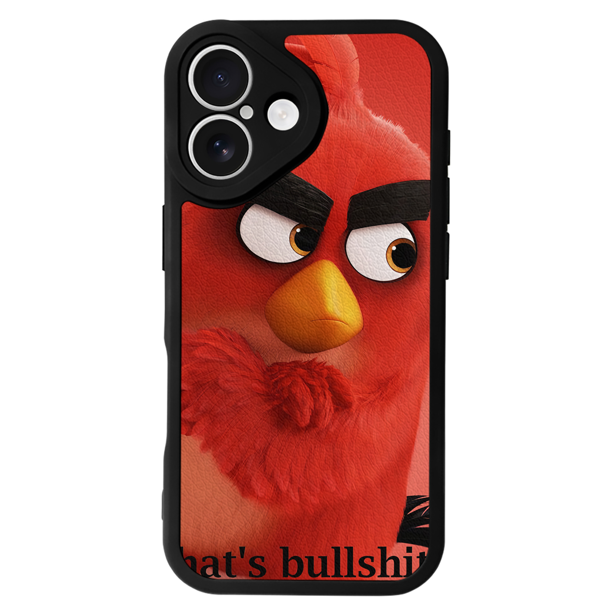 （画像用） Angry Birds アングリーバード 【iPhone 16シリーズ対応】シリコンスマホケース（レザー調） 材質：シリコン